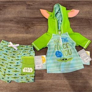 New Disney Baby Yoda Swim Set